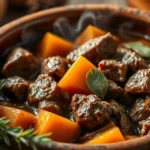 Hearty Beef Stew with Sweet Potatoes Recipe